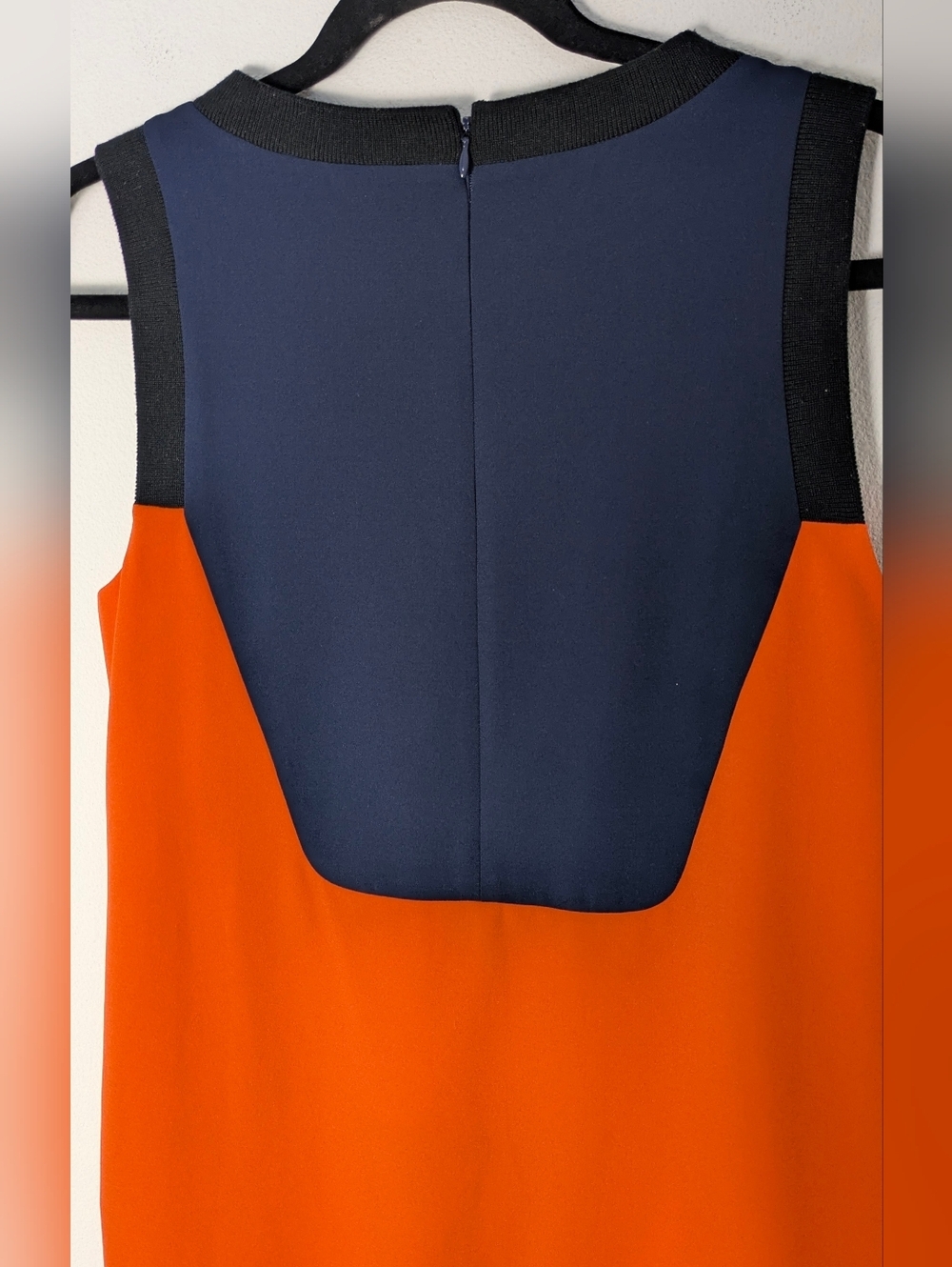 Rachel Roy Sheath Dress Women's Size 2 Lined Cap Sleeves Color Block Career - Picture 7 of 12